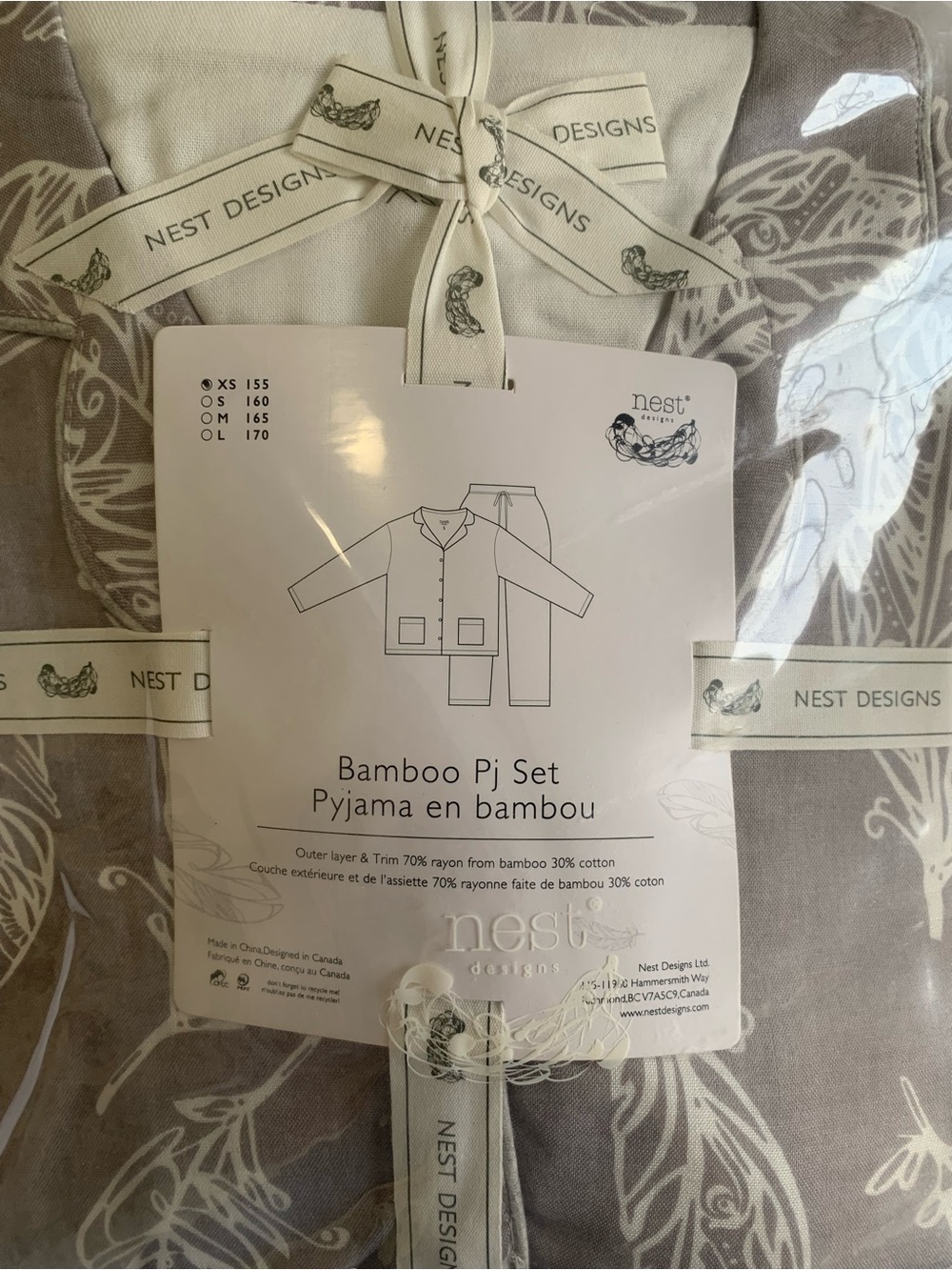 New in package Nest designs womens pyjama set size XS